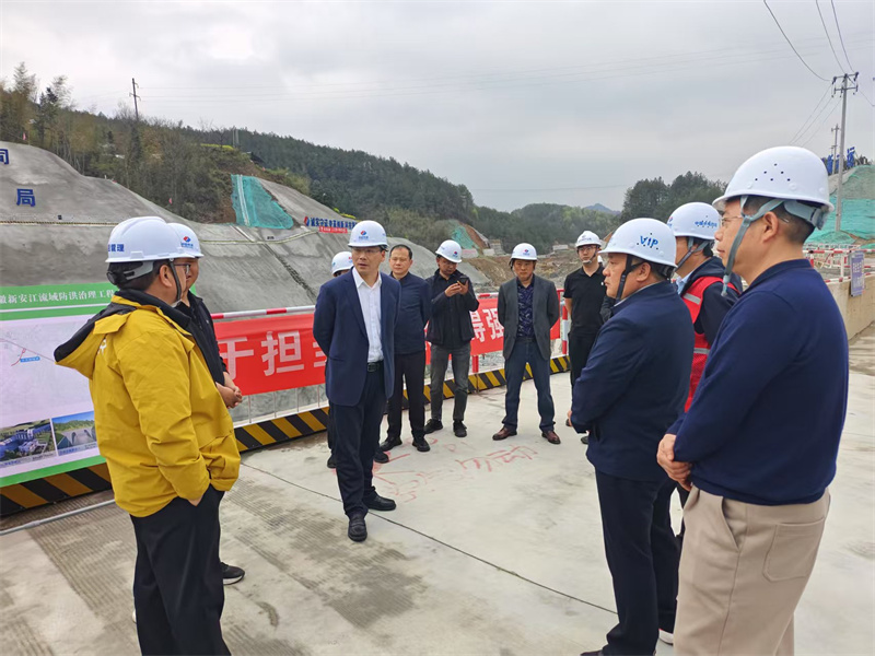 3月27日，县长王奇勇带队调研防洪工程项目建设情况，乐鱼官方端网站登录入口-乐鱼(中国)
党委书记、董事长洪筱明，副总经理张高峰陪同调研。.jpg
