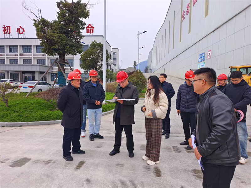3月7日，洪董陪同汪凯书记一行到鸿瑞公司检查工作。.jpg